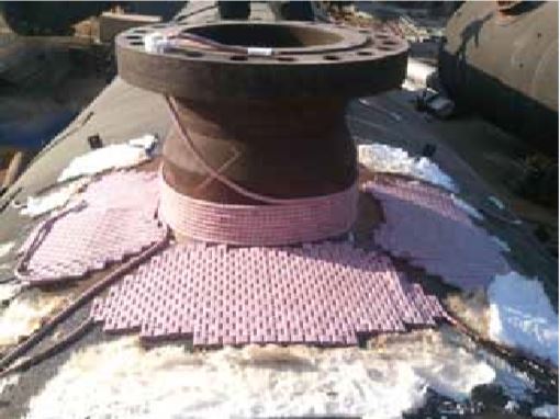 接管熱處理現場